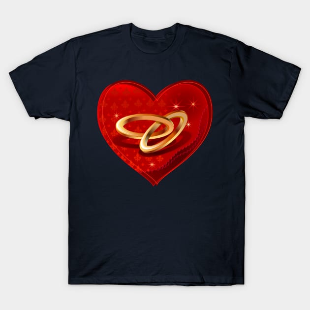 Wedding rings T-Shirt by Artist Natalja Cernecka